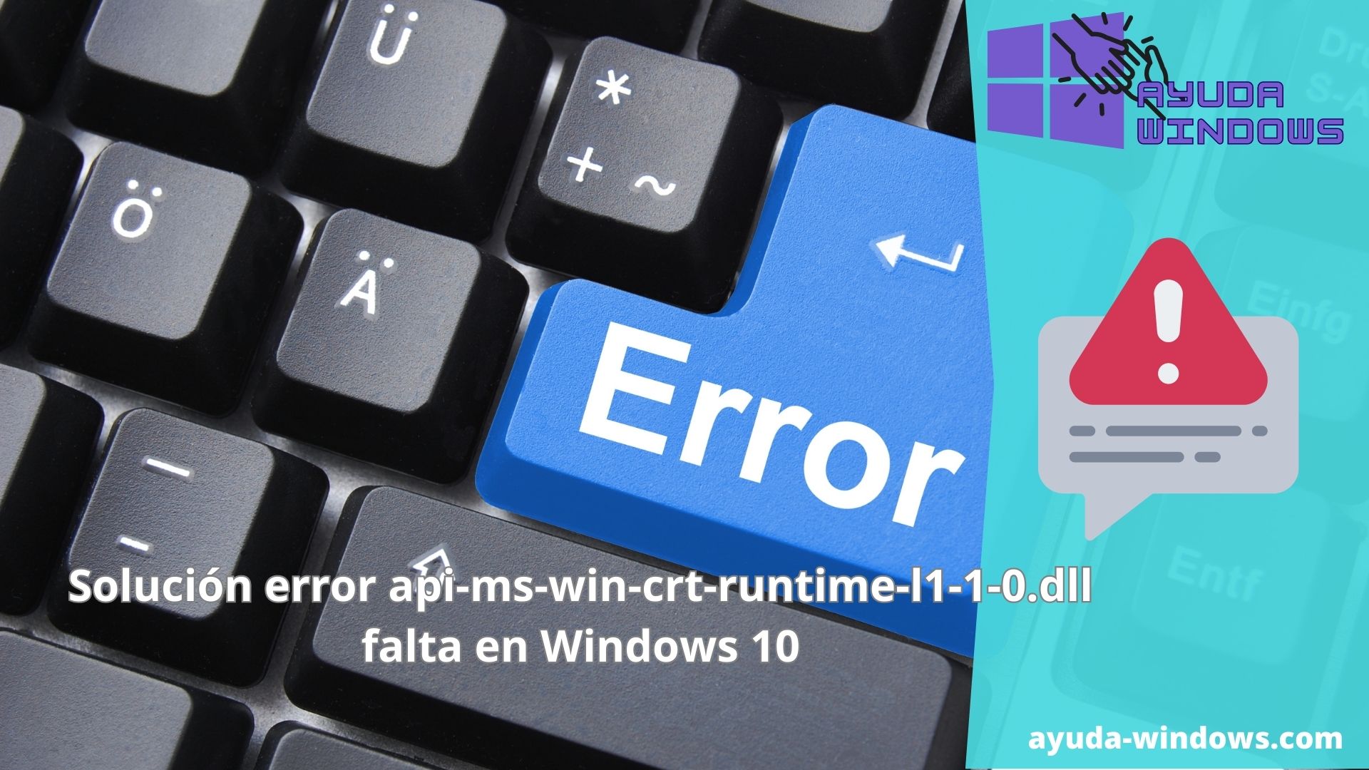 Solución error api-ms-win-crt-runtime-l1-1-0.dll falta en Windows 10